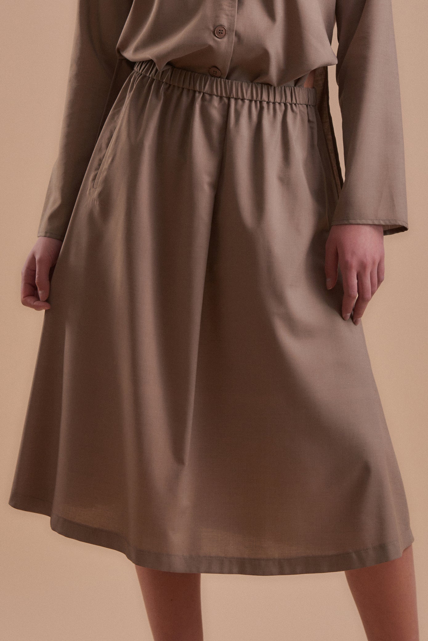 Skirt 1 Medium Length Skirt | Dove Grey