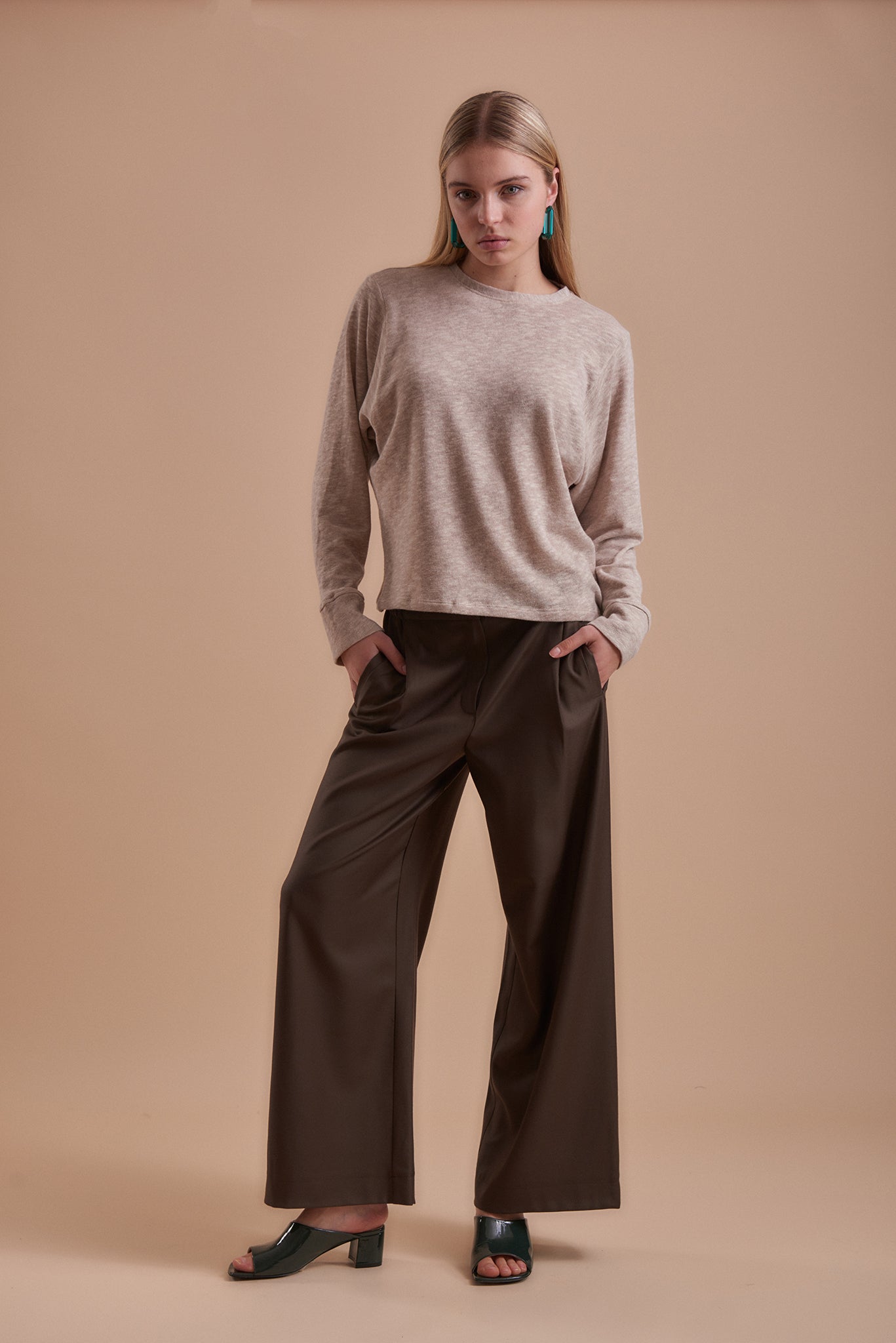 Pants 1 Relaxed Fit Trousers | Coffee