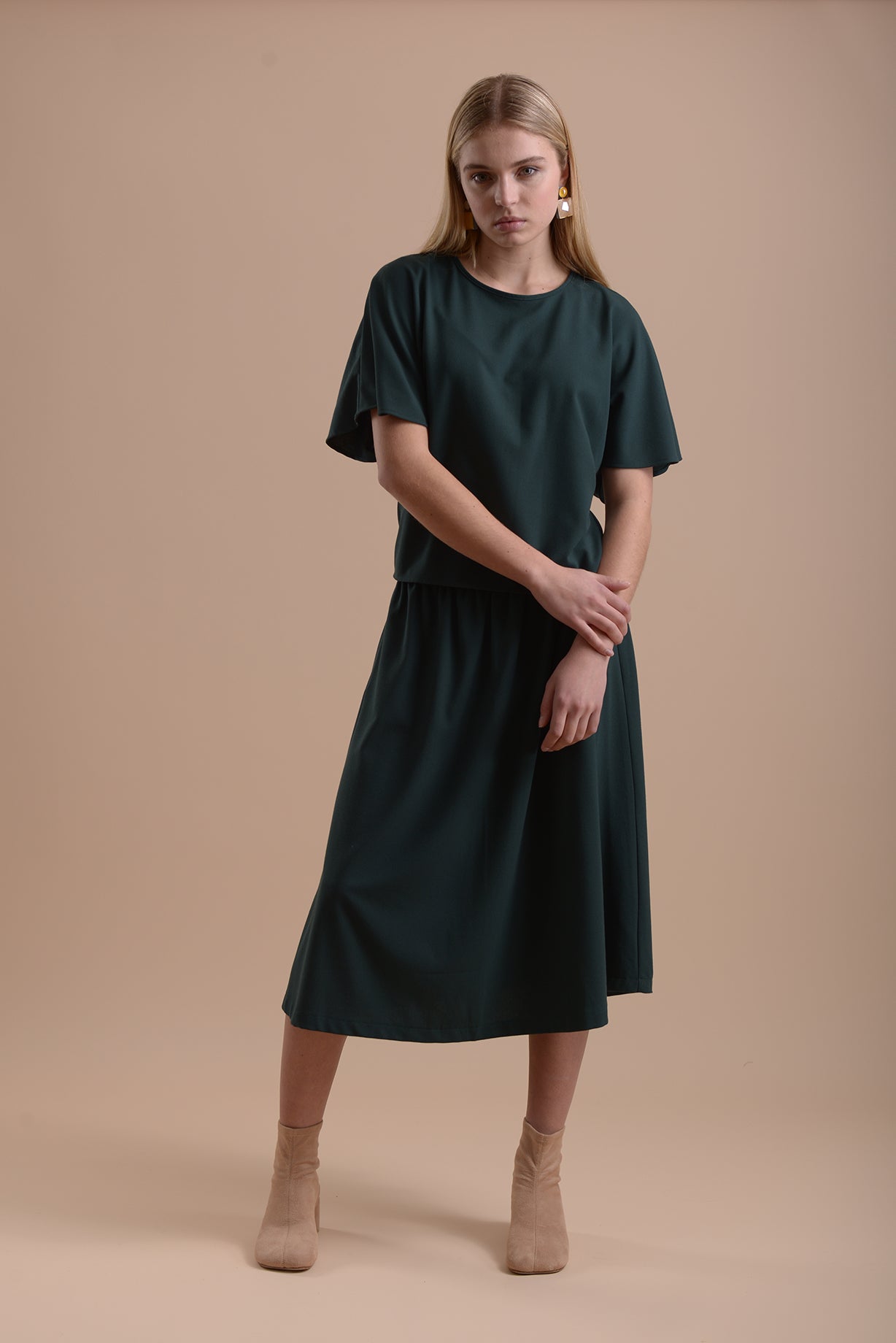 Skirt 1 Medium Length Skirt | Green