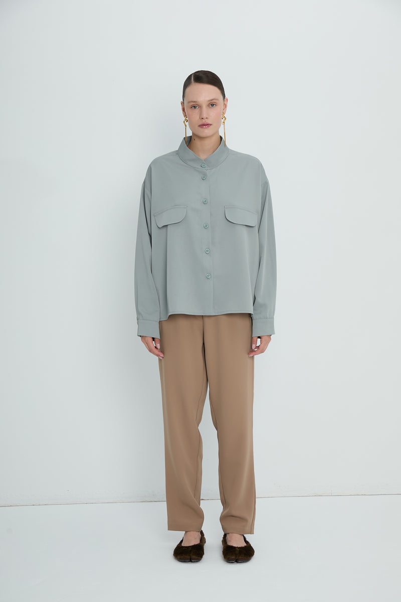 Top 12 Long Sleeved Shirt | Sky