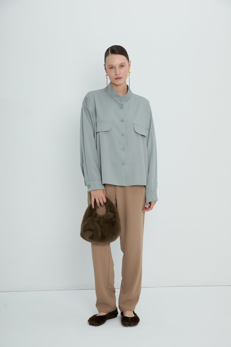 Top 12 Long Sleeved Shirt | Sky