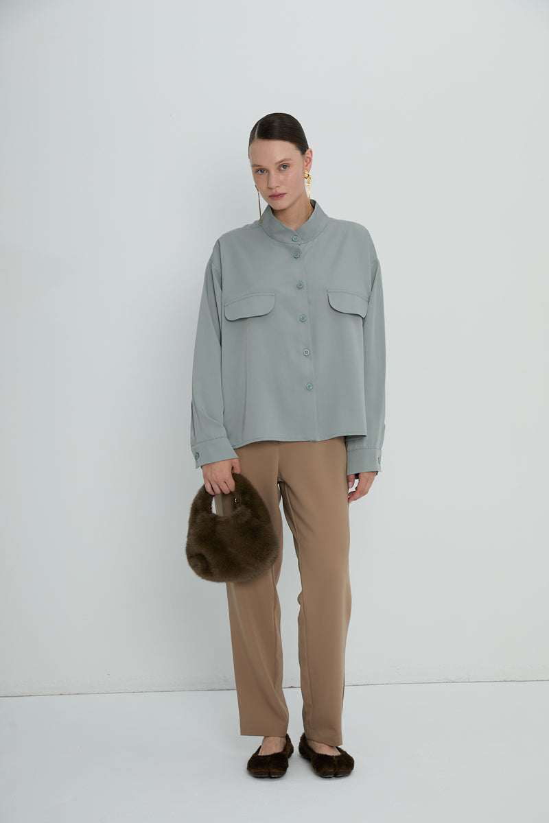 Top 12 Long Sleeved Shirt | Sky