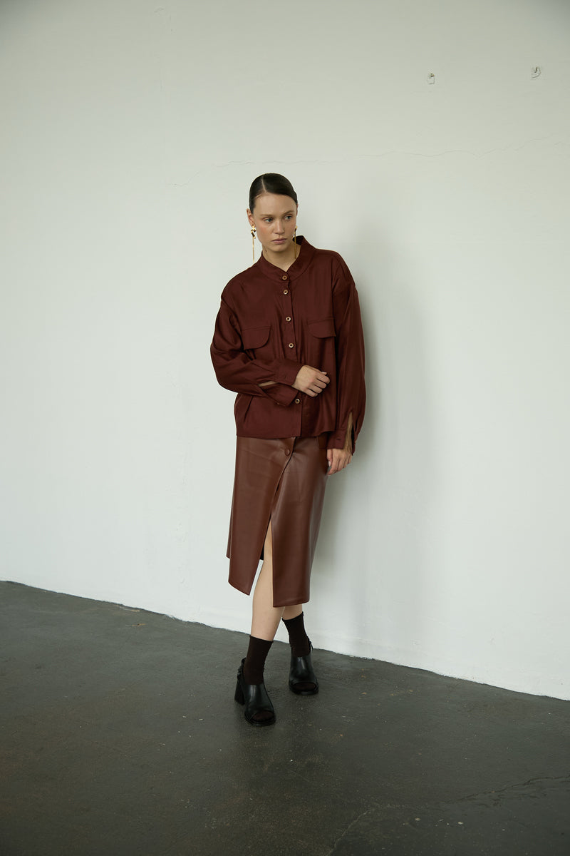 Top 12 Long Sleeved Shirt | Rust