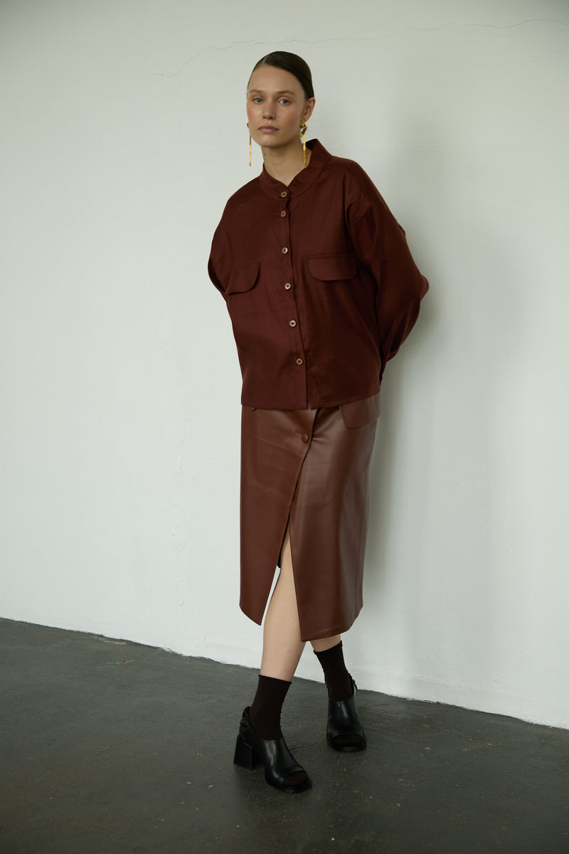 Top 12 Long Sleeved Shirt | Rust