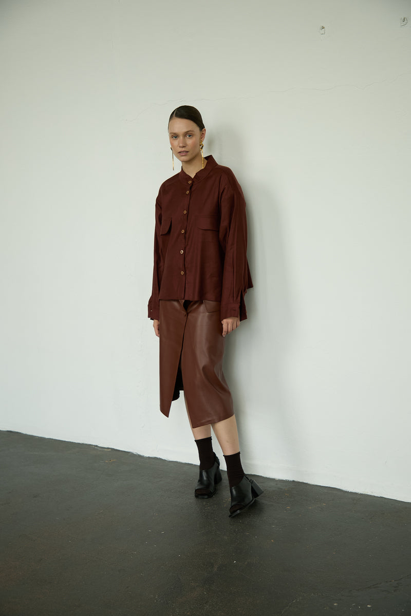 Top 12 Long Sleeved Shirt | Rust