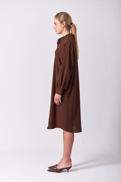 Dress 12 Long Sleeved Dress | Brown