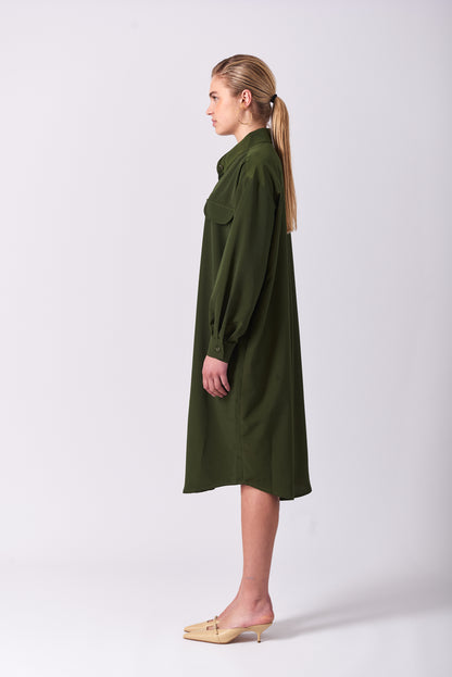 Dress 12 Long Sleeved Dress | Olive