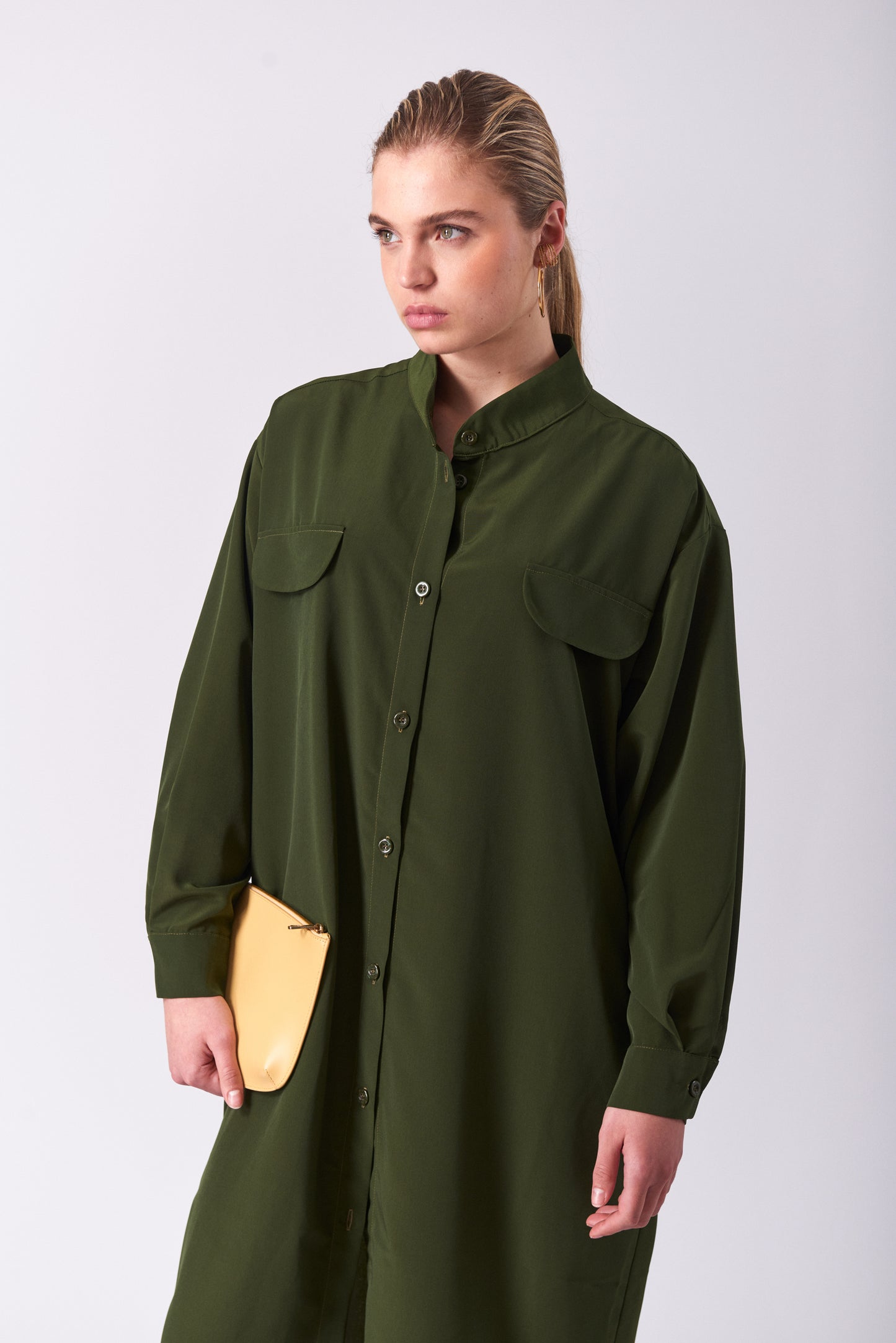 Dress 12 Long Sleeved Dress | Olive