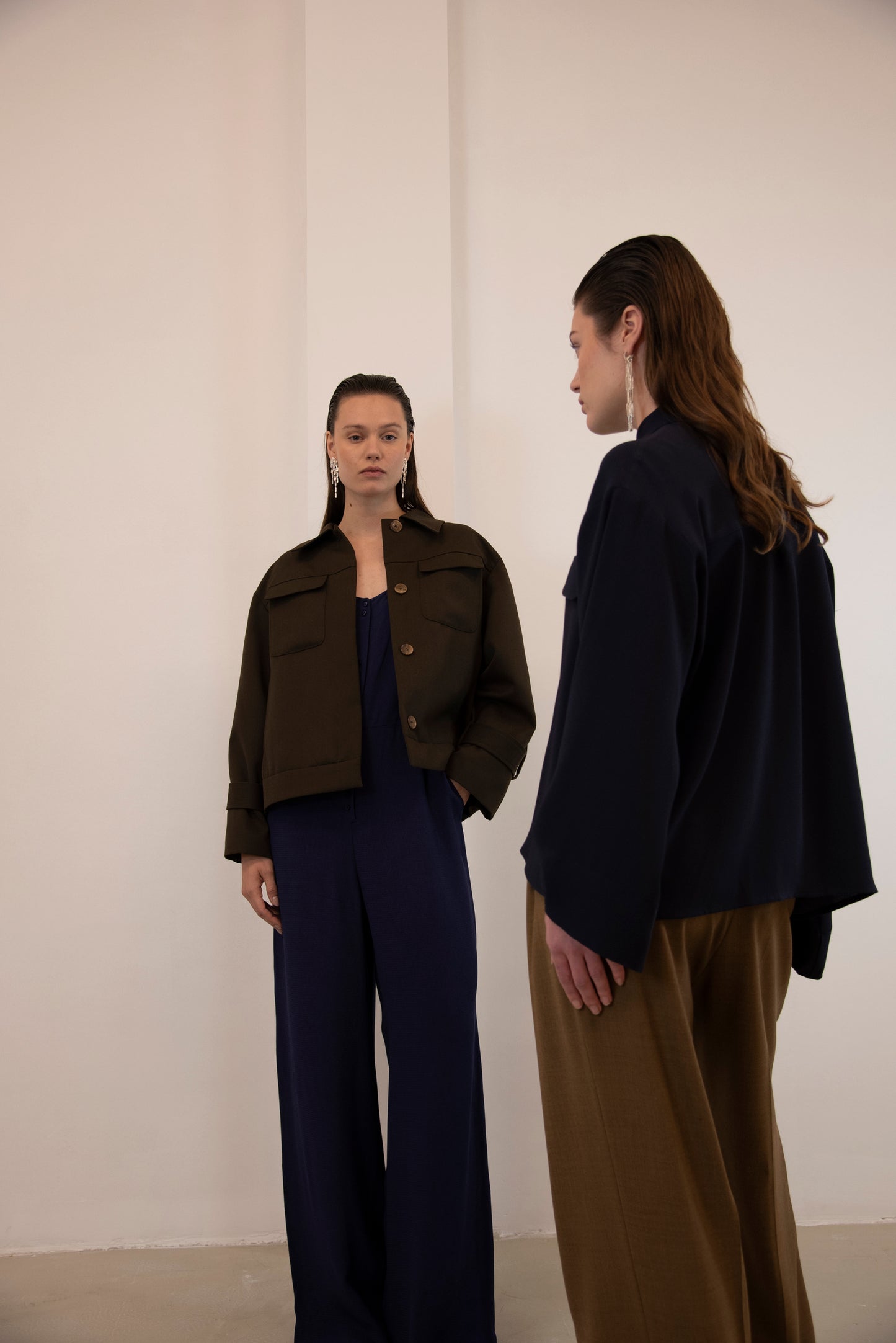 Jacket Wool Relaxed Fit | Dark Brown