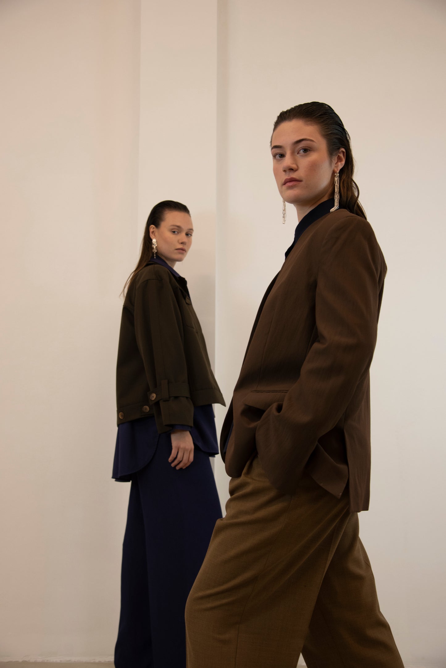 Jacket Wool Relaxed Fit | Dark Brown