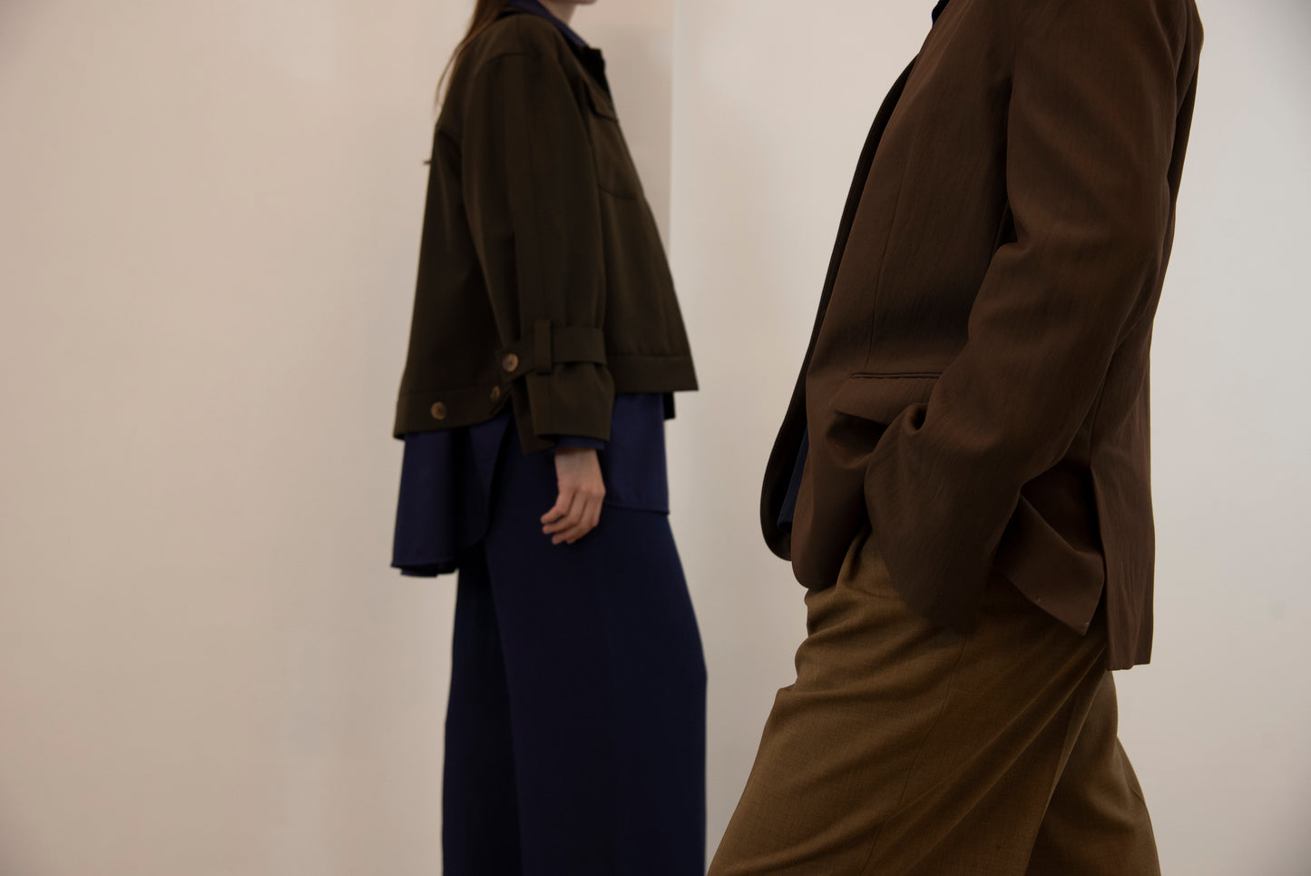 Jacket Wool Relaxed Fit | Dark Brown