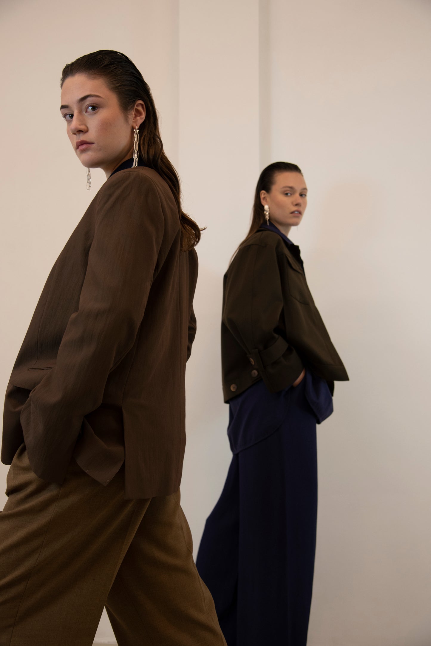 Jacket Wool Relaxed Fit | Dark Brown