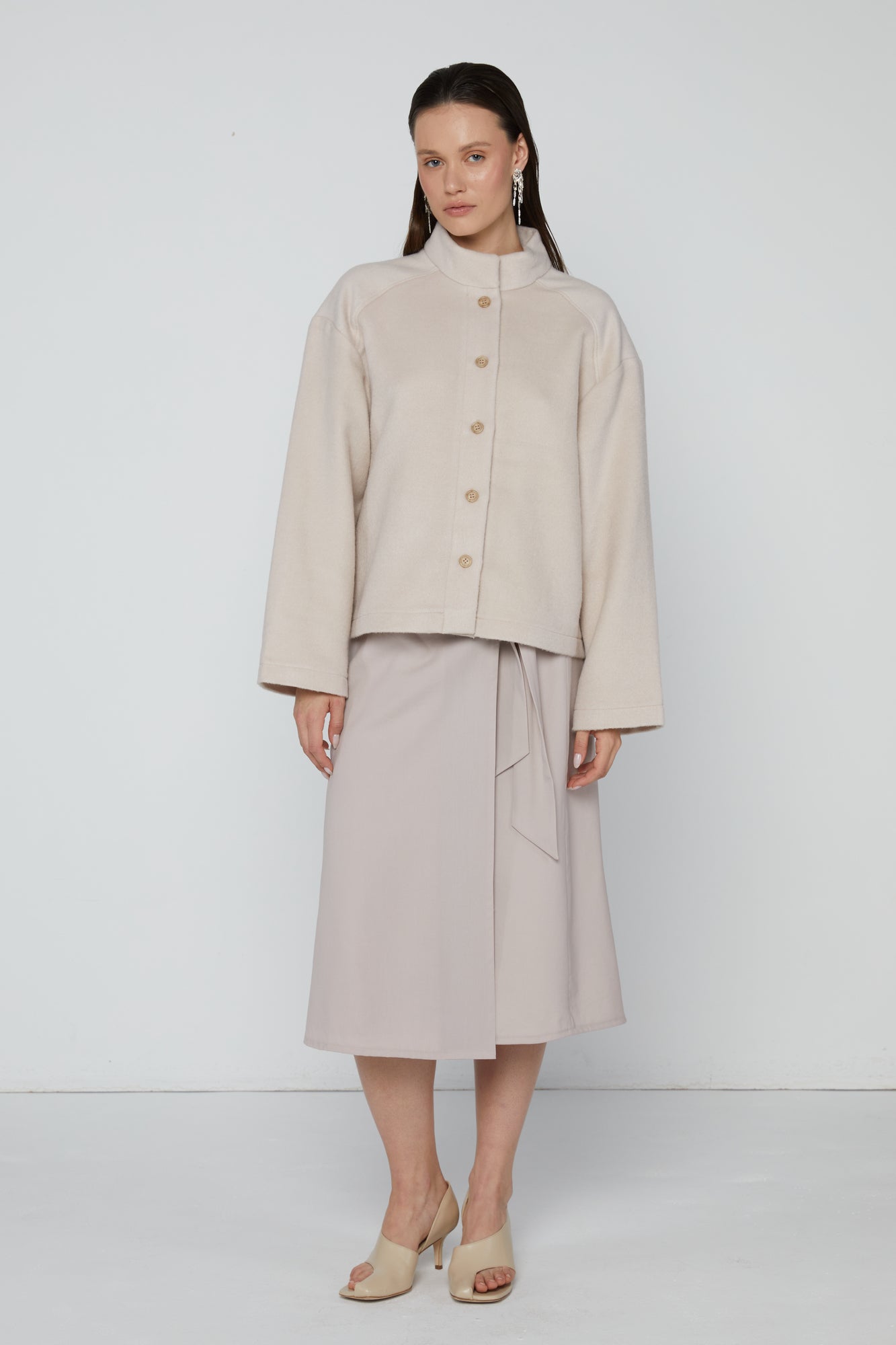 Jacket 3 Short Jacket | Nude