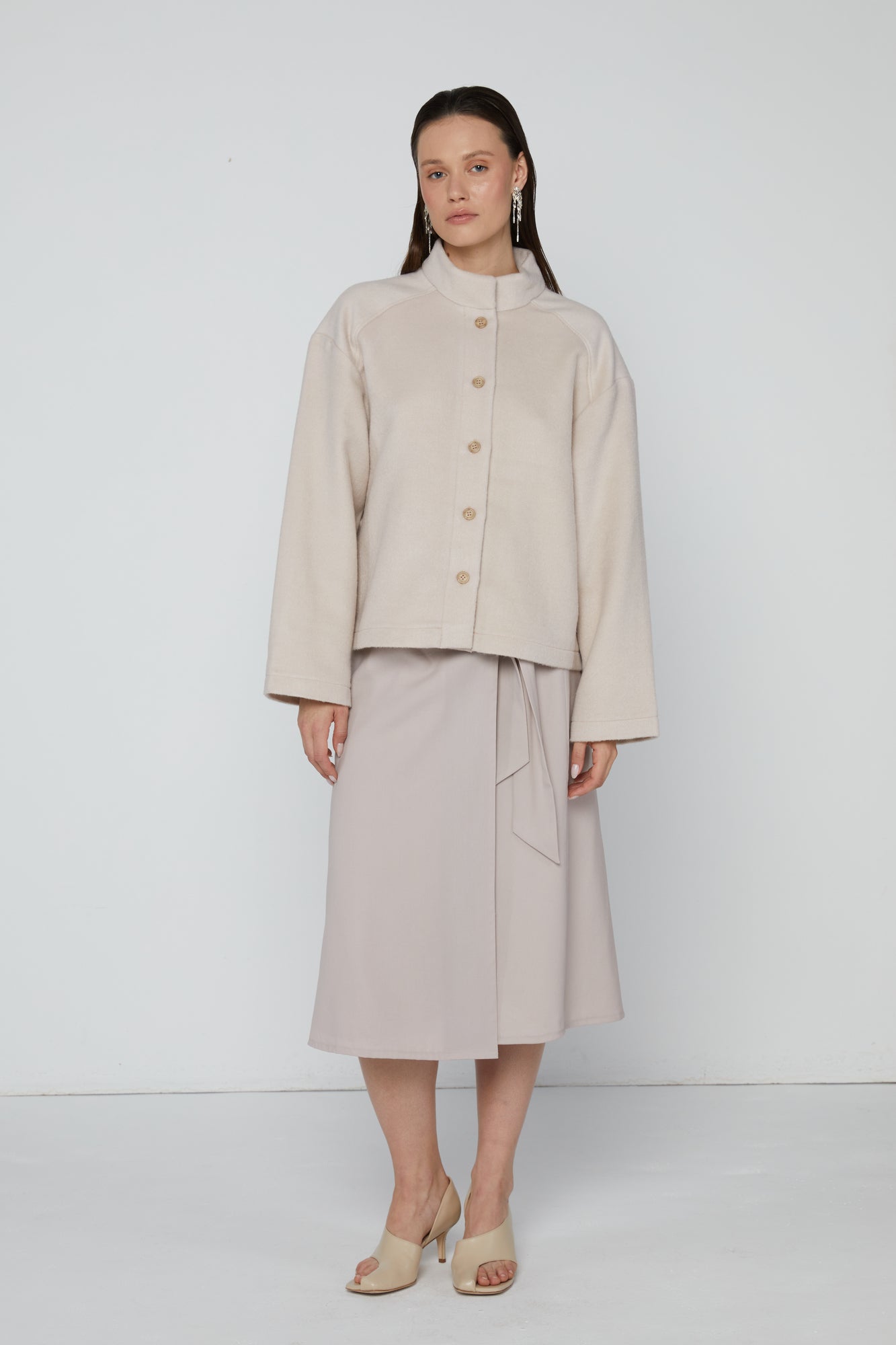 Jacket 3 Short Jacket | Nude