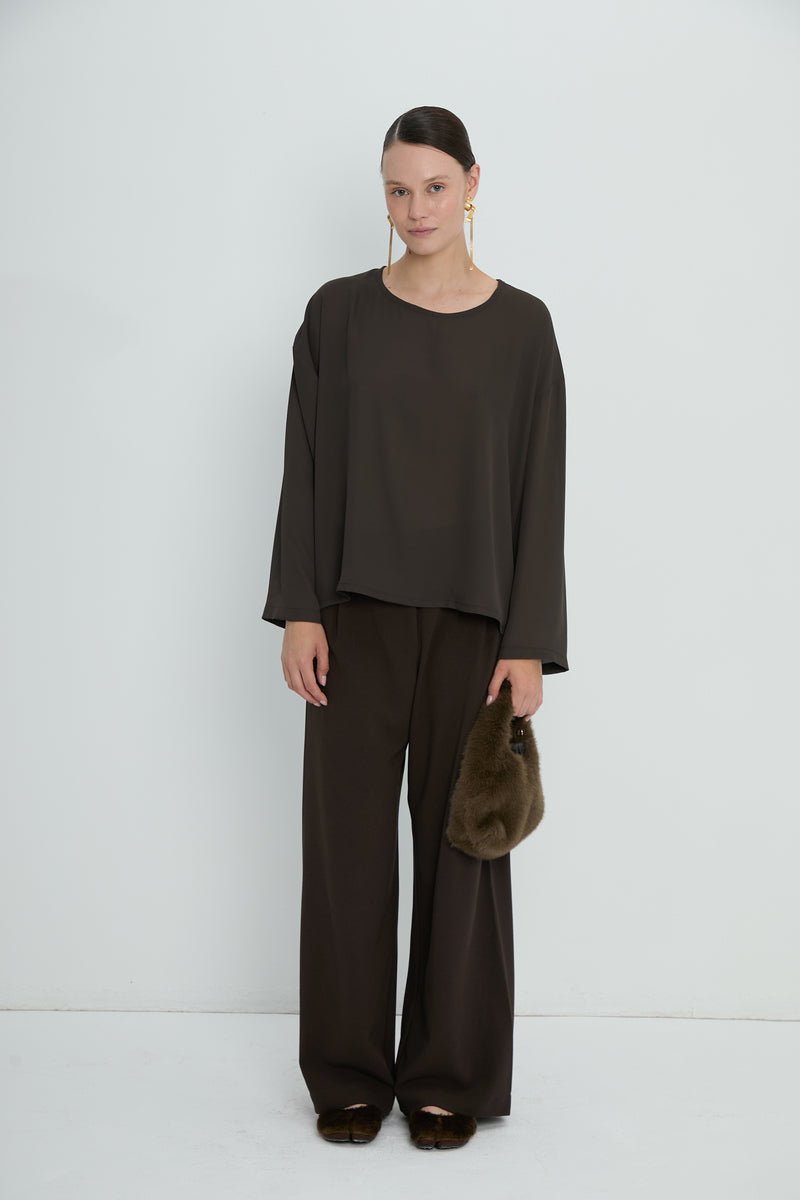 Pants 1 Relaxed Fit Trousers | Brown