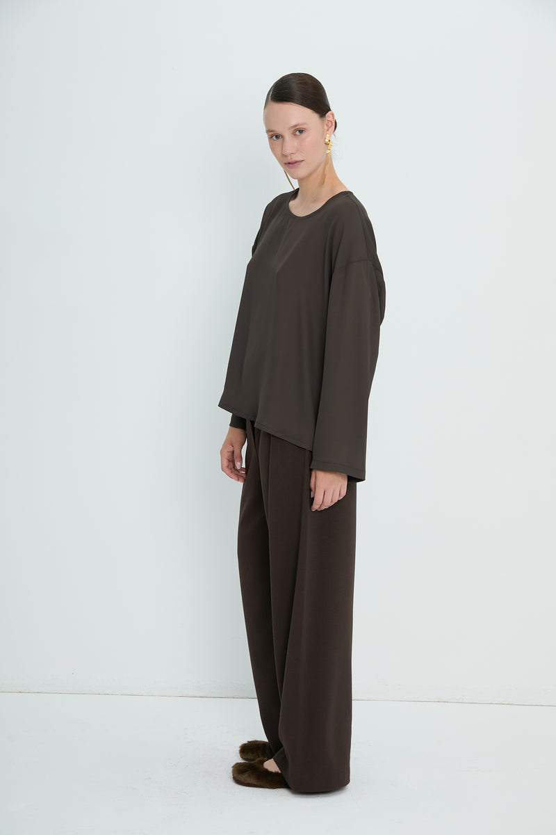 Pants 1 Relaxed Fit Trousers | Brown