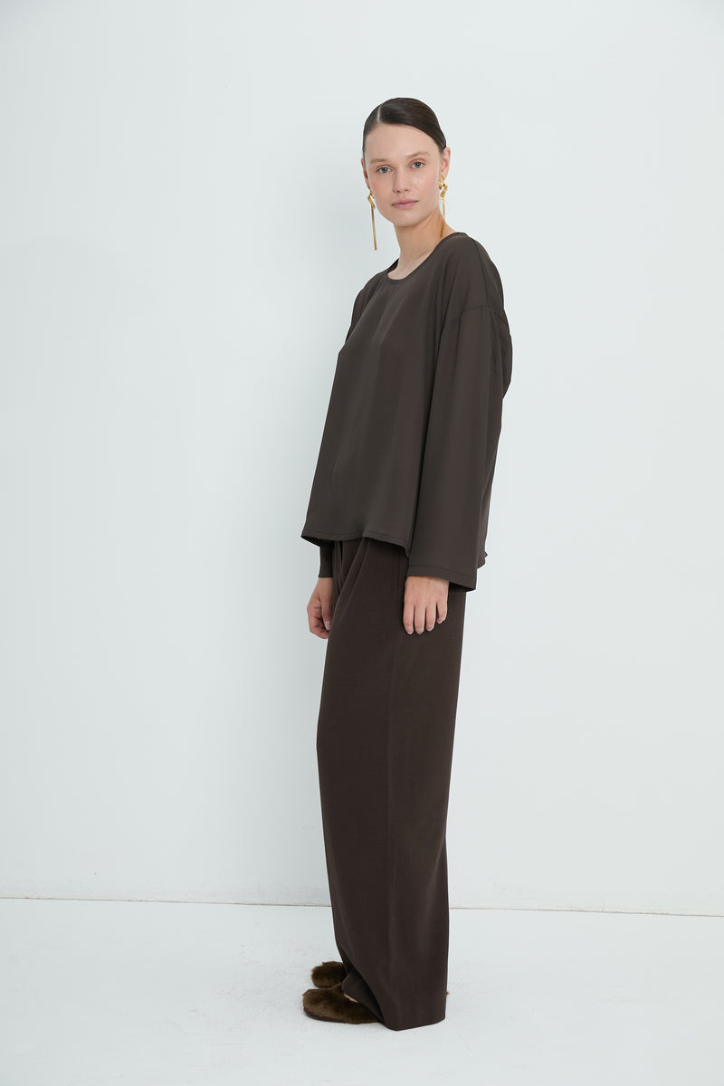 Pants 1 Relaxed Fit Trousers | Brown