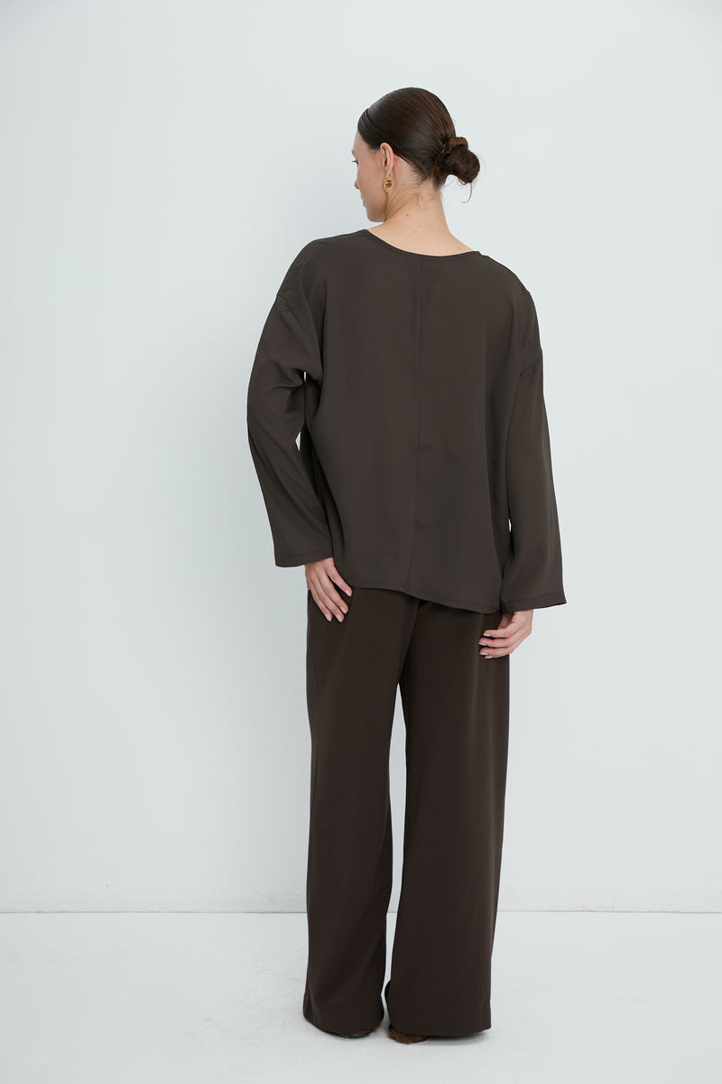 Pants 1 Relaxed Fit Trousers | Brown