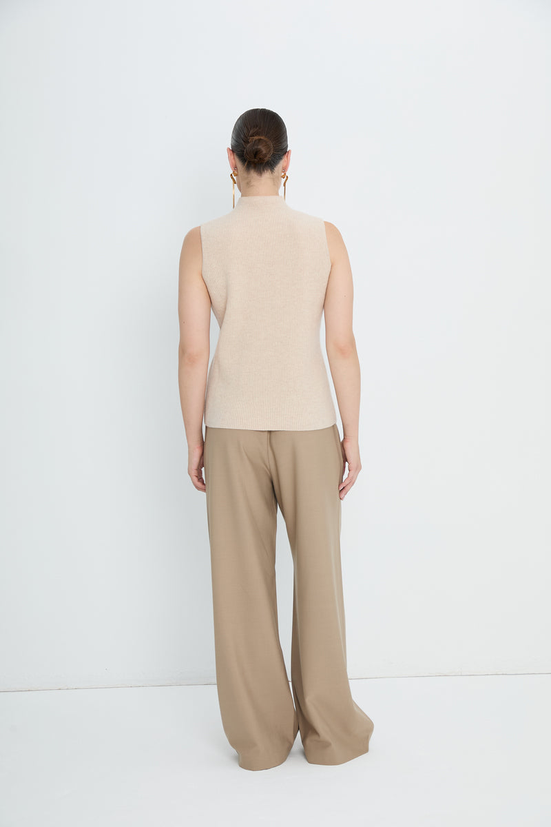 Pants 1 Relaxed Fit Trousers | Light Beige