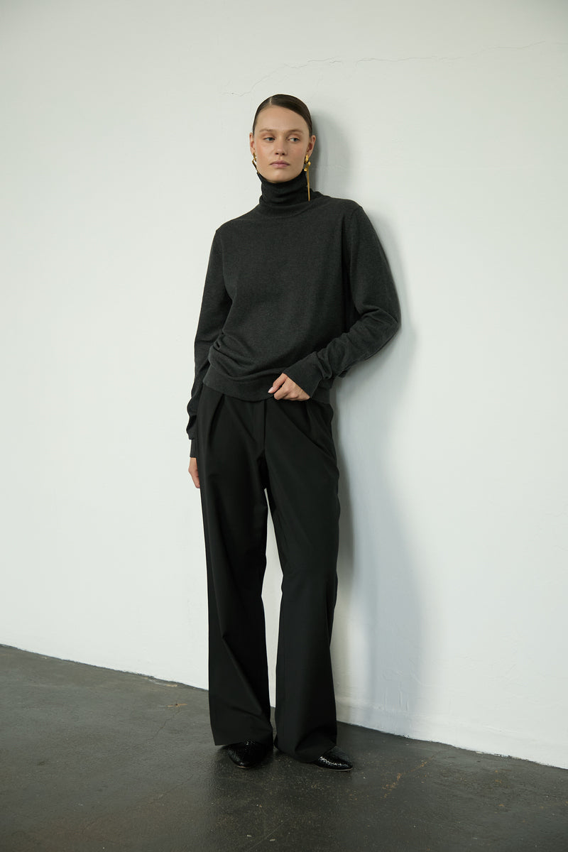Pants 2 Relaxed Fit Trousers | Charcoal Stripe