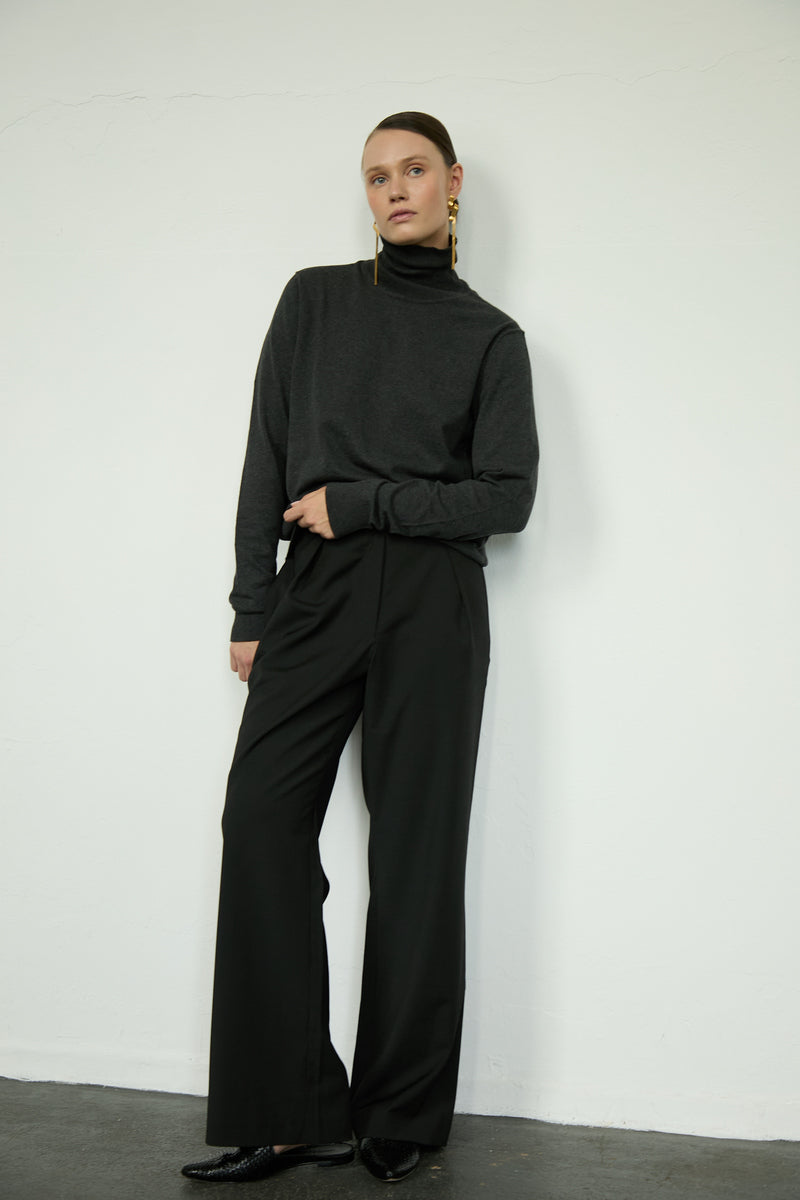 Pants 2 Relaxed Fit Trousers | Charcoal Stripe