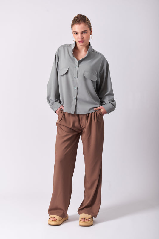 Pants 4 Relaxed Fit Trouwsers | Almond
