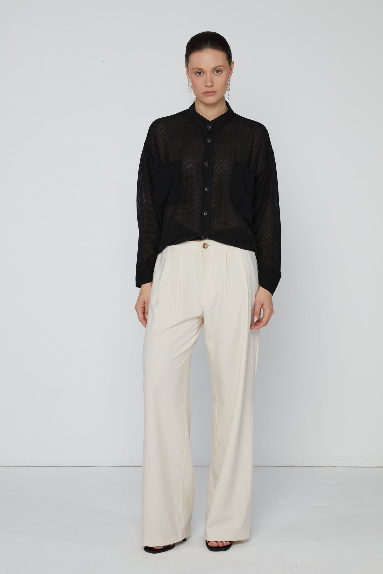 Pants 4 Relaxed Fit Trouwsers | Cream