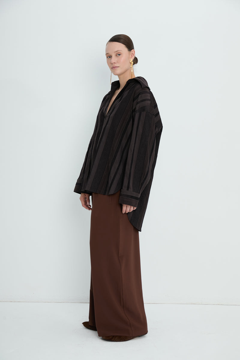 Pants 6 Wide Leg Trousers | Rust