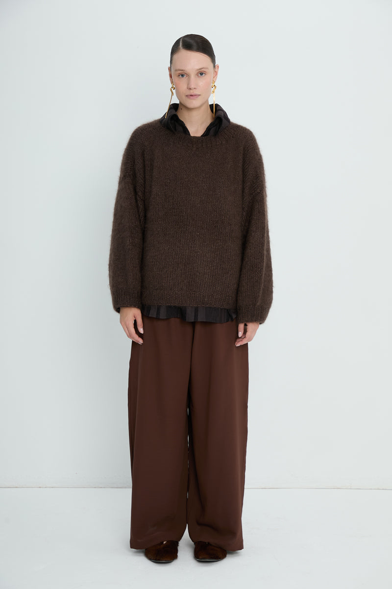 Pants 6 Wide Leg Trousers | Rust
