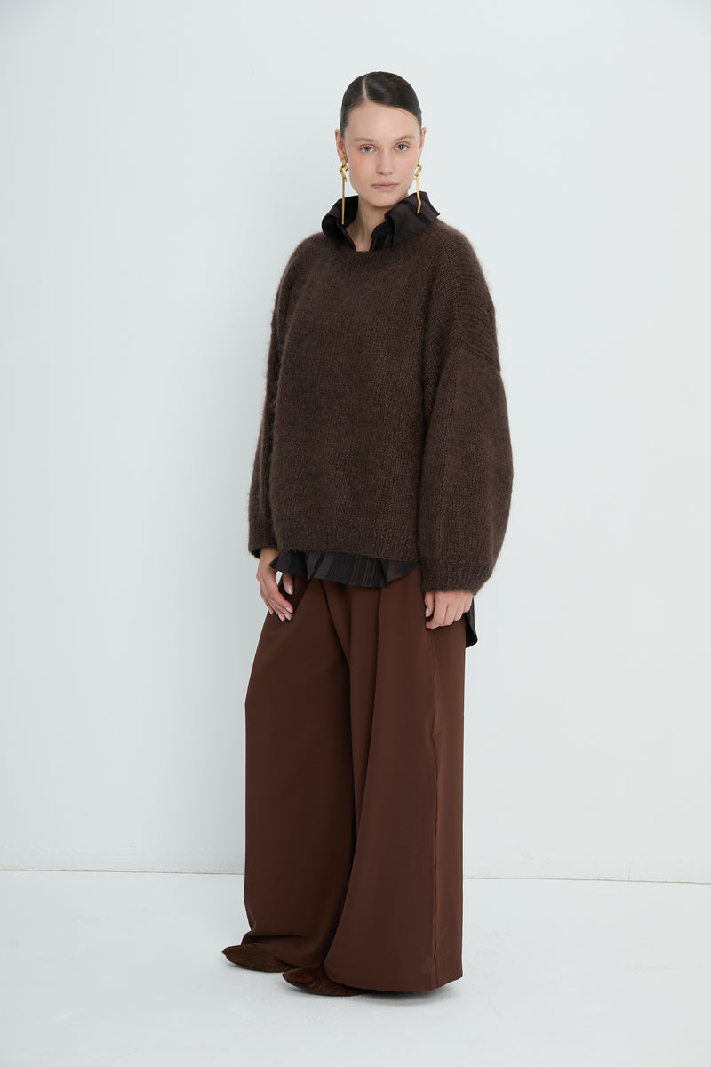 Pants 6 Wide Leg Trousers | Rust