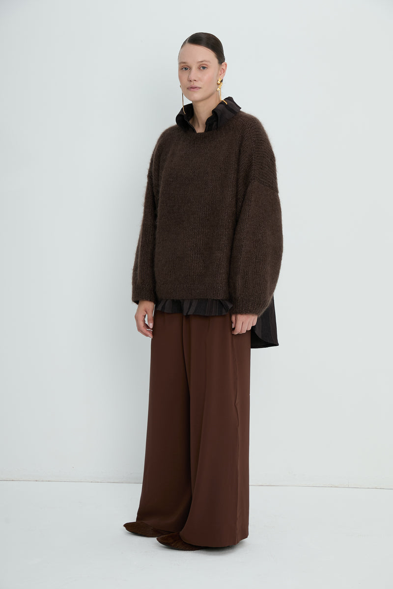 Pants 6 Wide Leg Trousers | Rust
