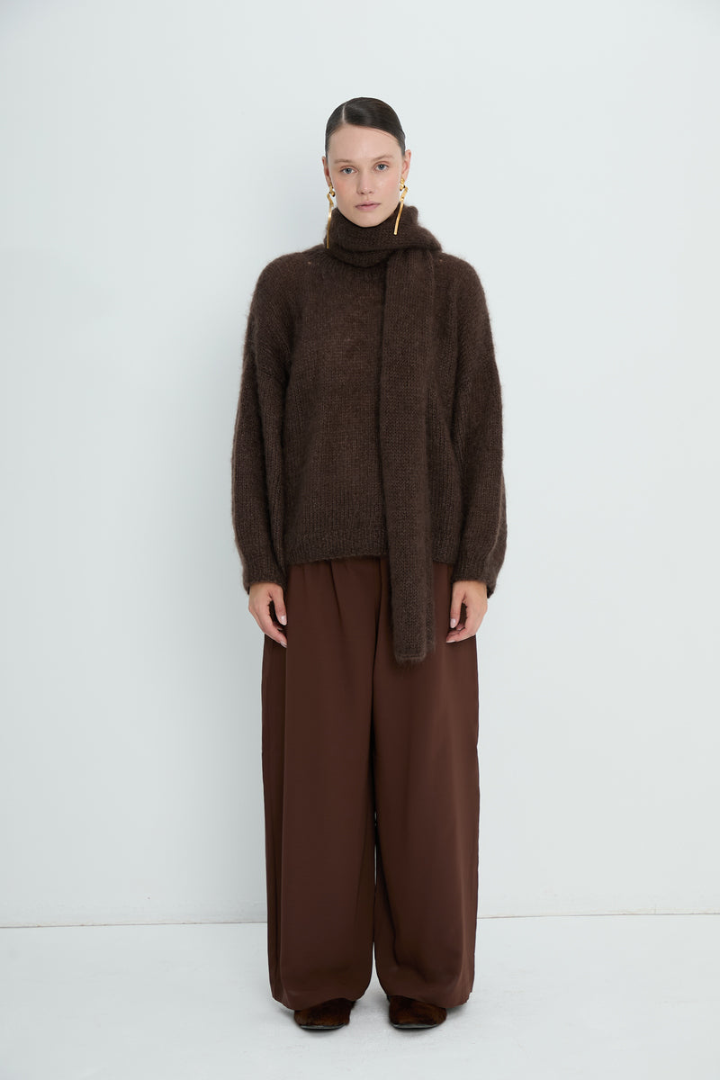Pants 6 Wide Leg Trousers | Rust