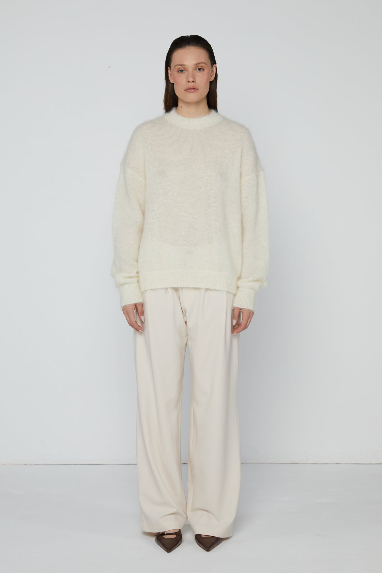 Pullover 1 Mohair Sweater | Cream