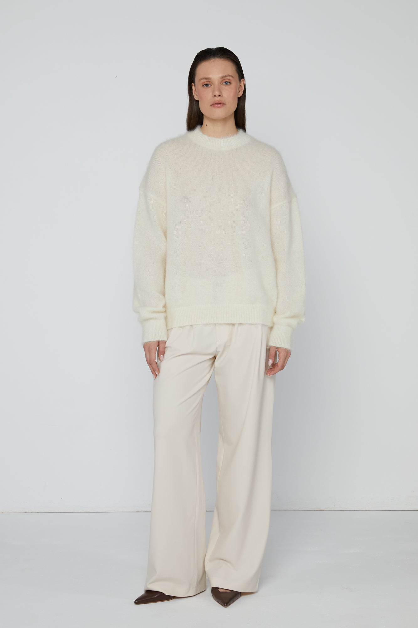 Pullover 1 Mohair Sweater | Cream