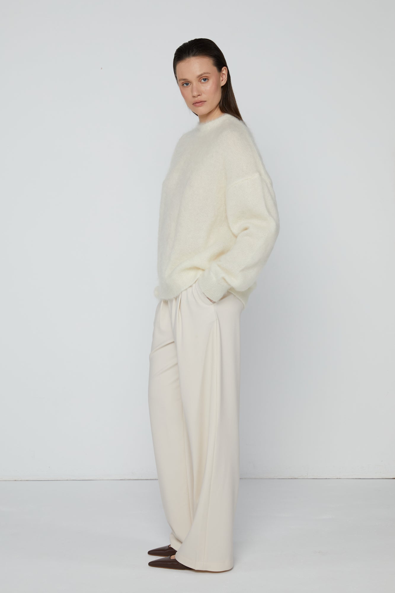 Pullover 1 Mohair Sweater | Cream