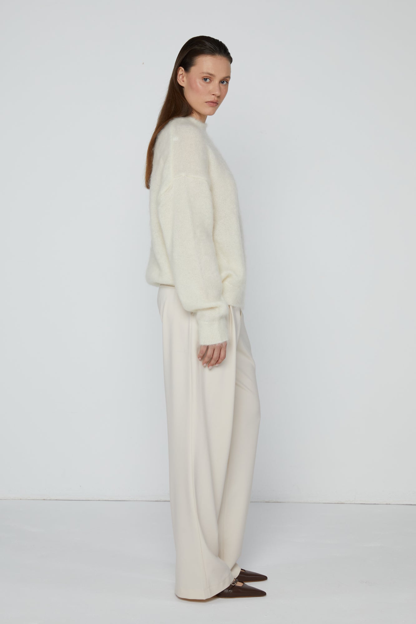 Pullover 1 Mohair Sweater | Cream