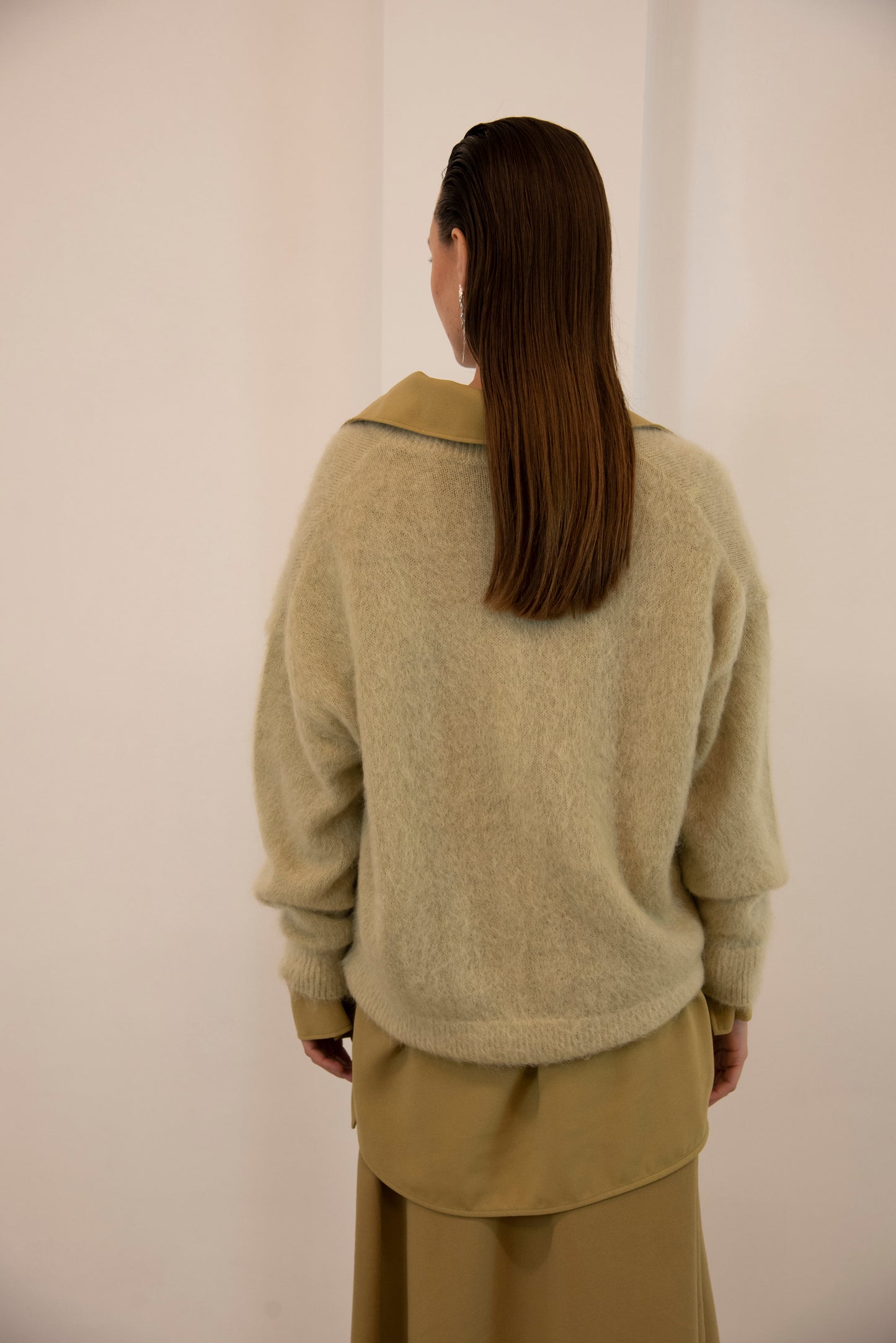 Pullover V neck | Lime