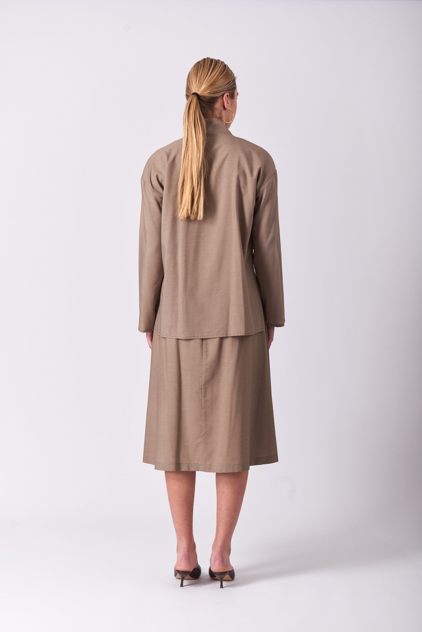 Skirt 1 Medium Length Skirt | Almond