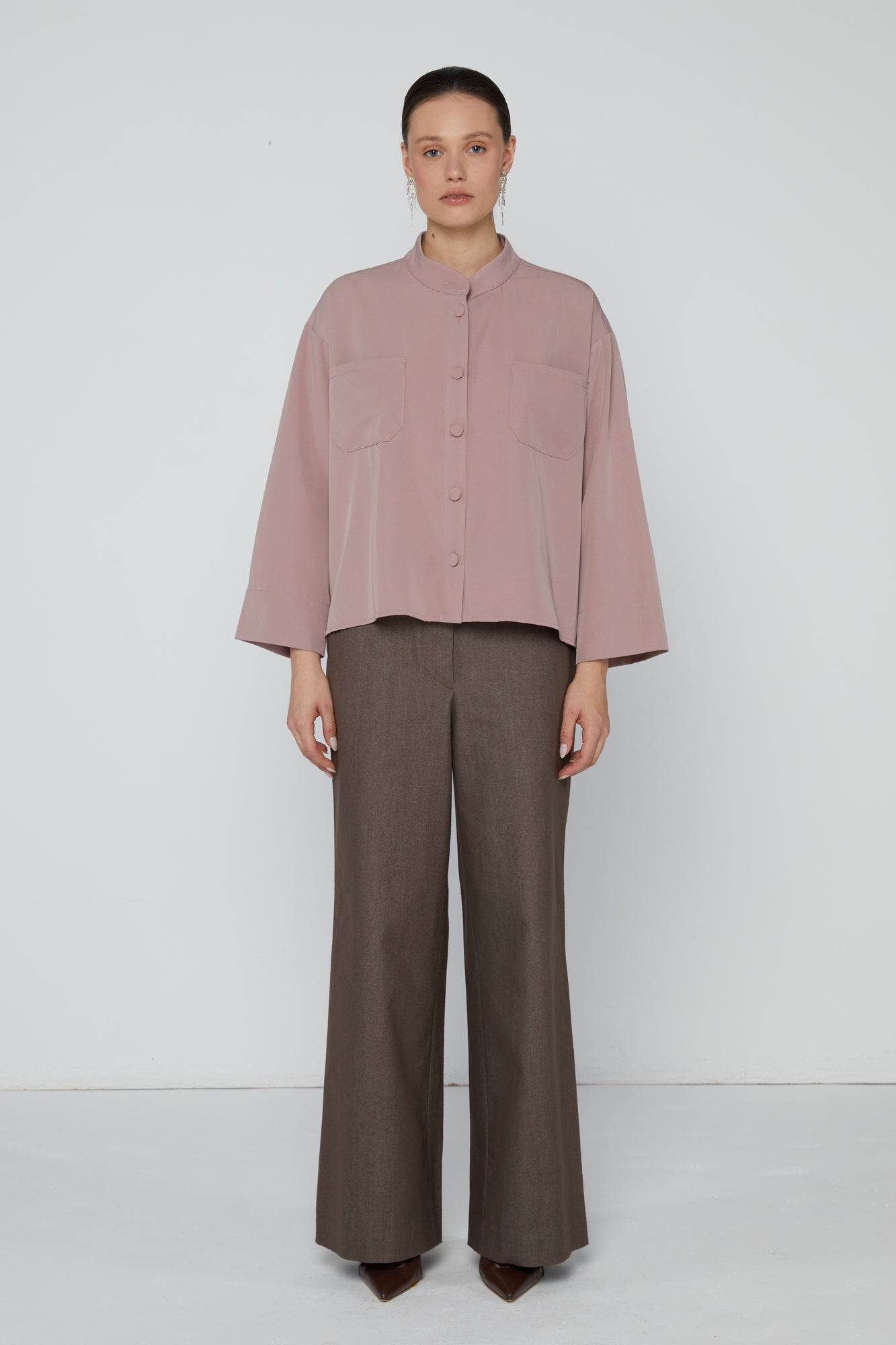 Top 11 Long Sleeved Shirt | Dusty Pink