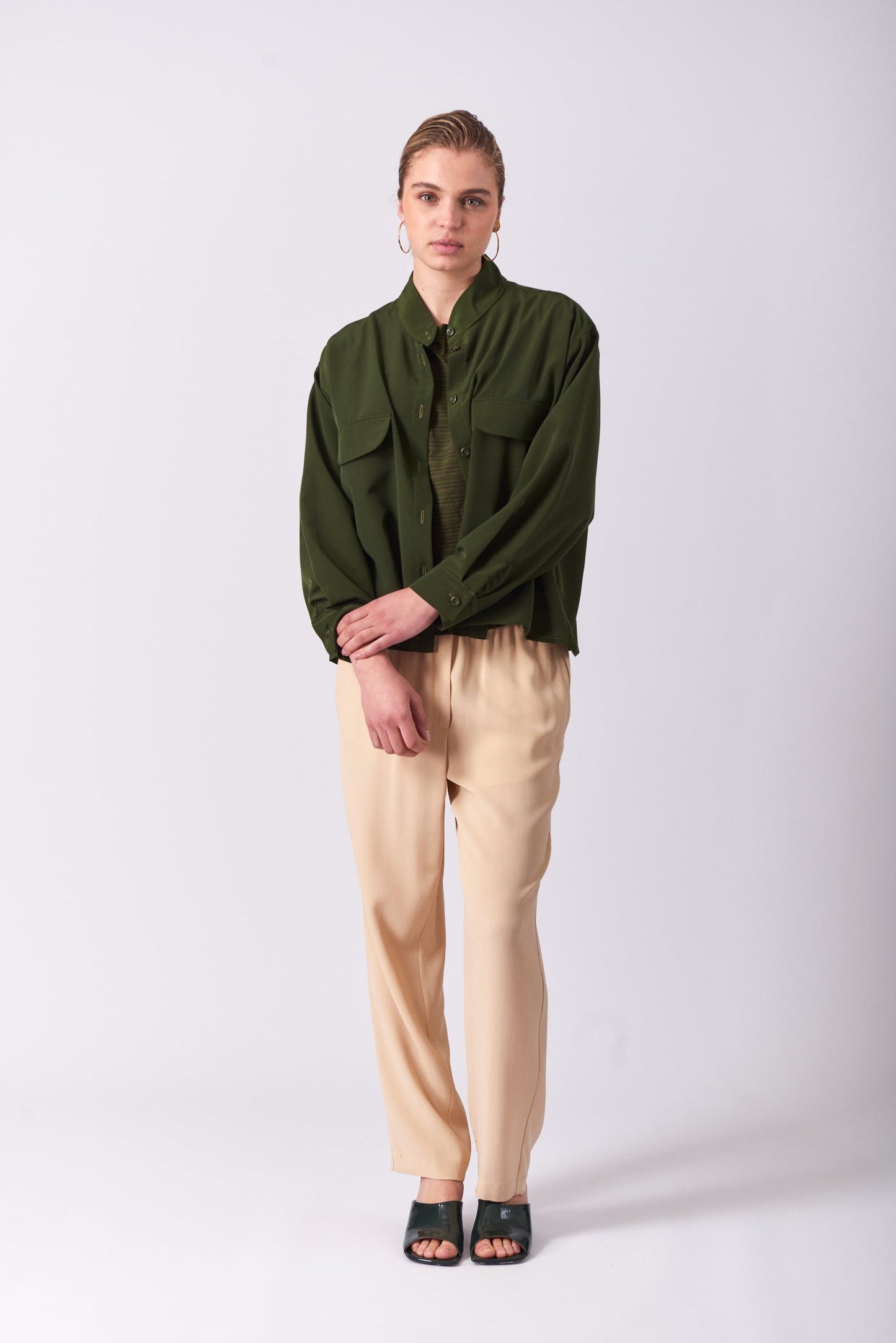 Top 12 Long Sleeved Shirt | Olive