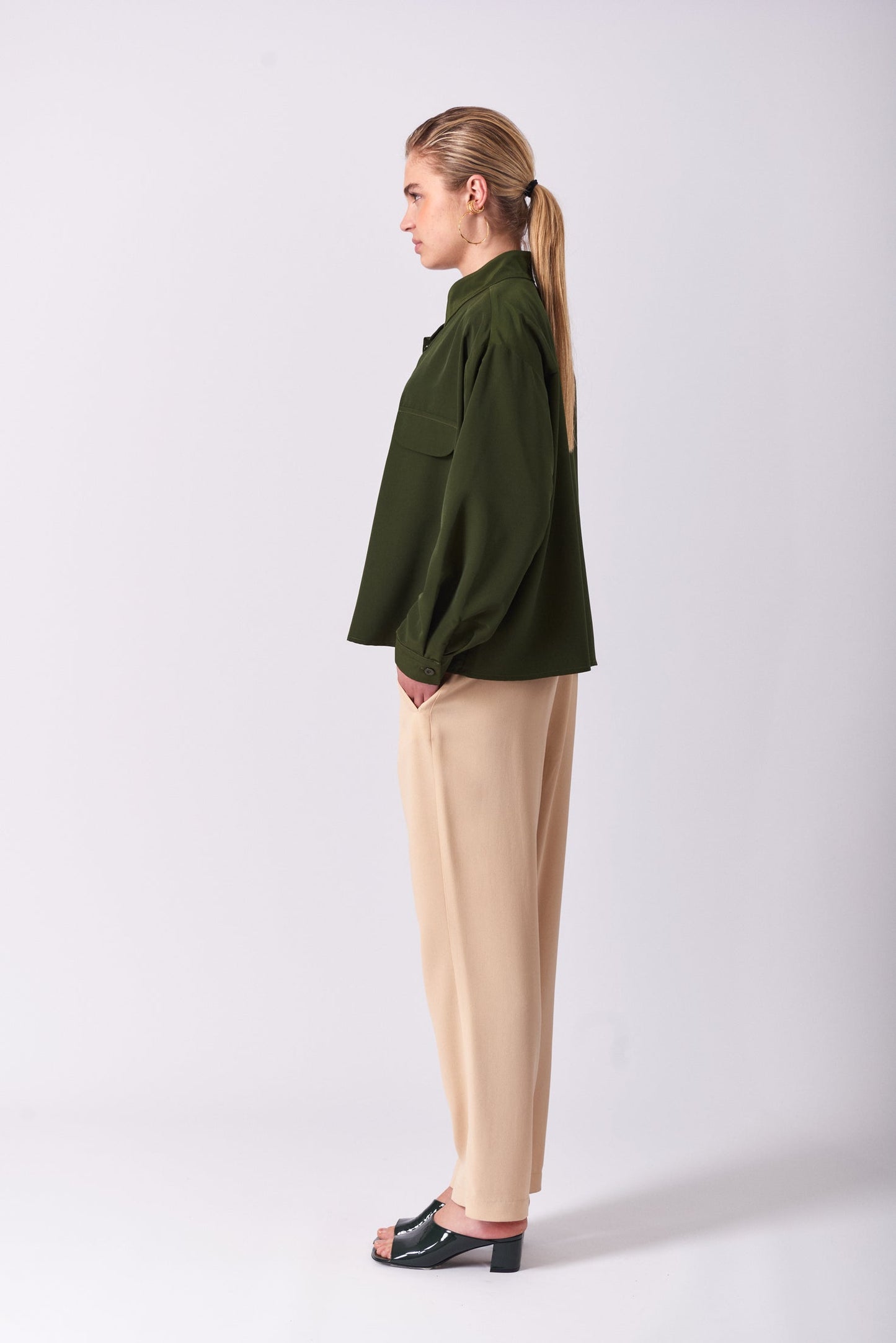 Top 12 Long Sleeved Shirt | Olive