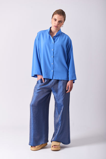 Top 13 Wide Sleeved Shirt | Bright Blue