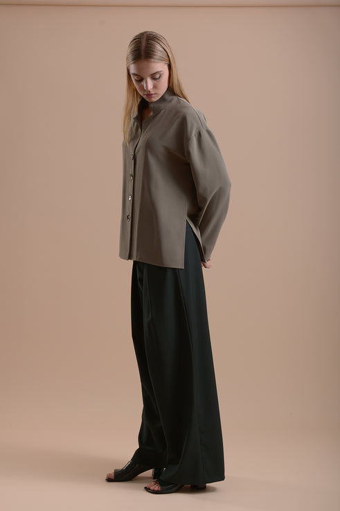 Top 14 Classic Tailored Shirt | Dusty Green