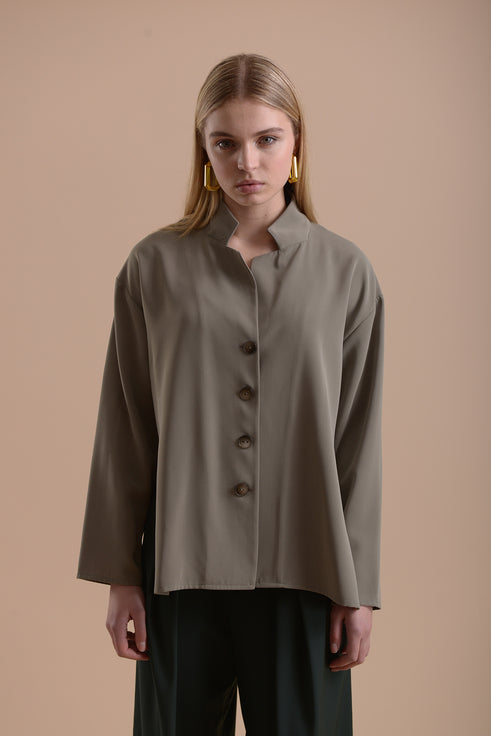 Top 14 Classic Tailored Shirt | Dusty Green