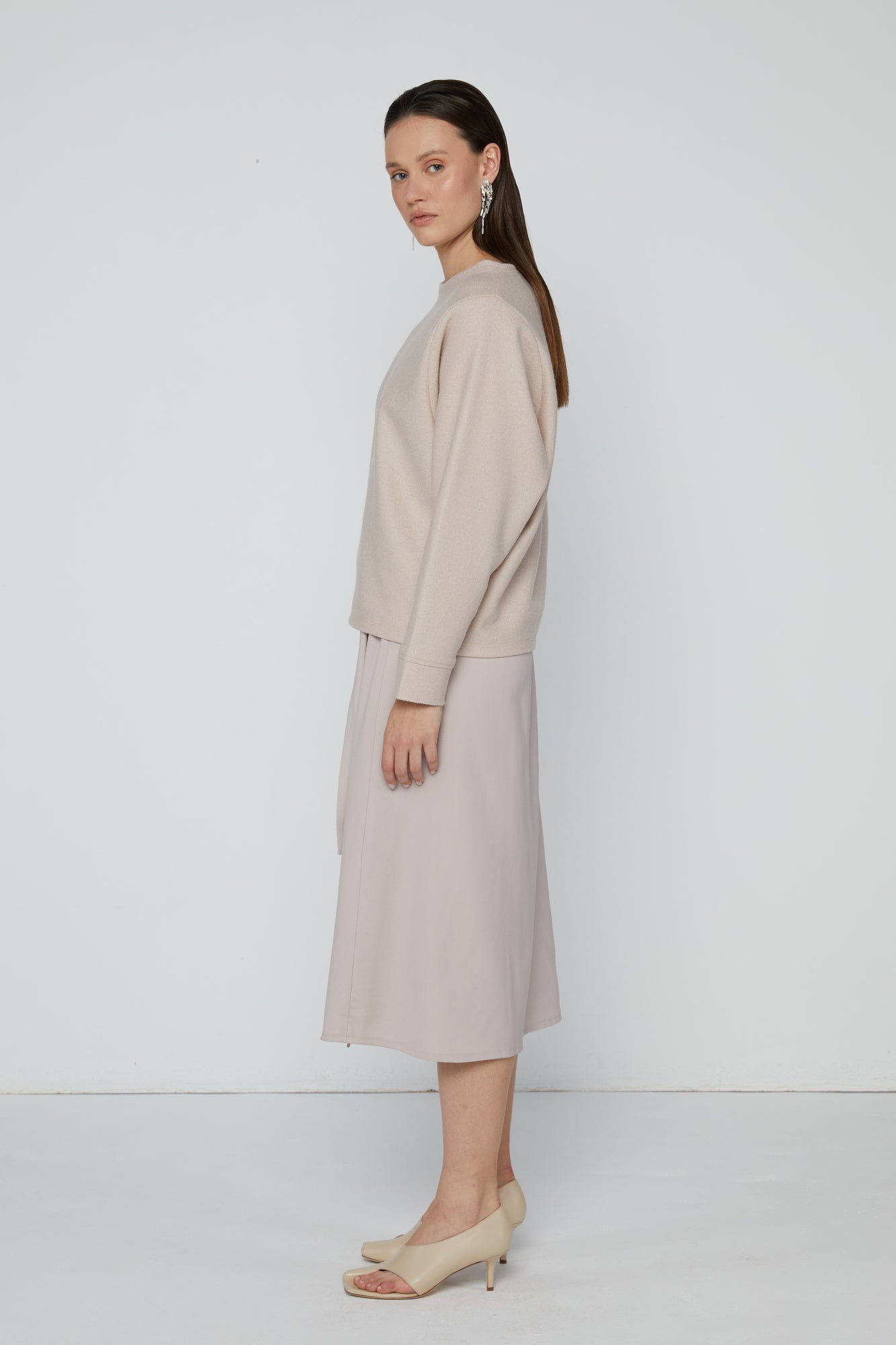 Top 22 Crew Neck Sweatshirt | Nude