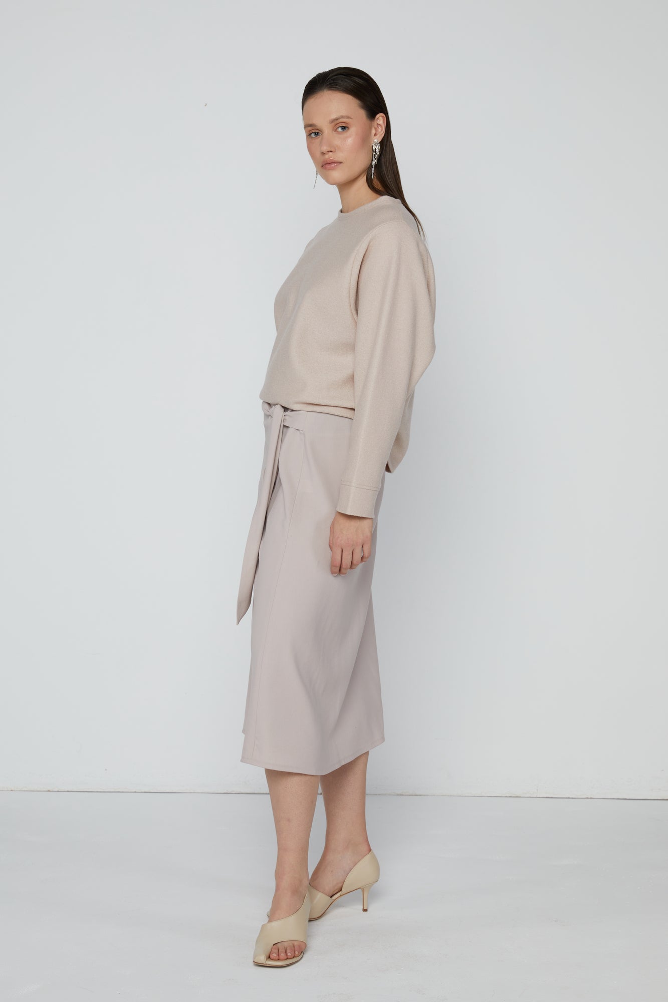 Top 22 Crew Neck Sweatshirt | Nude