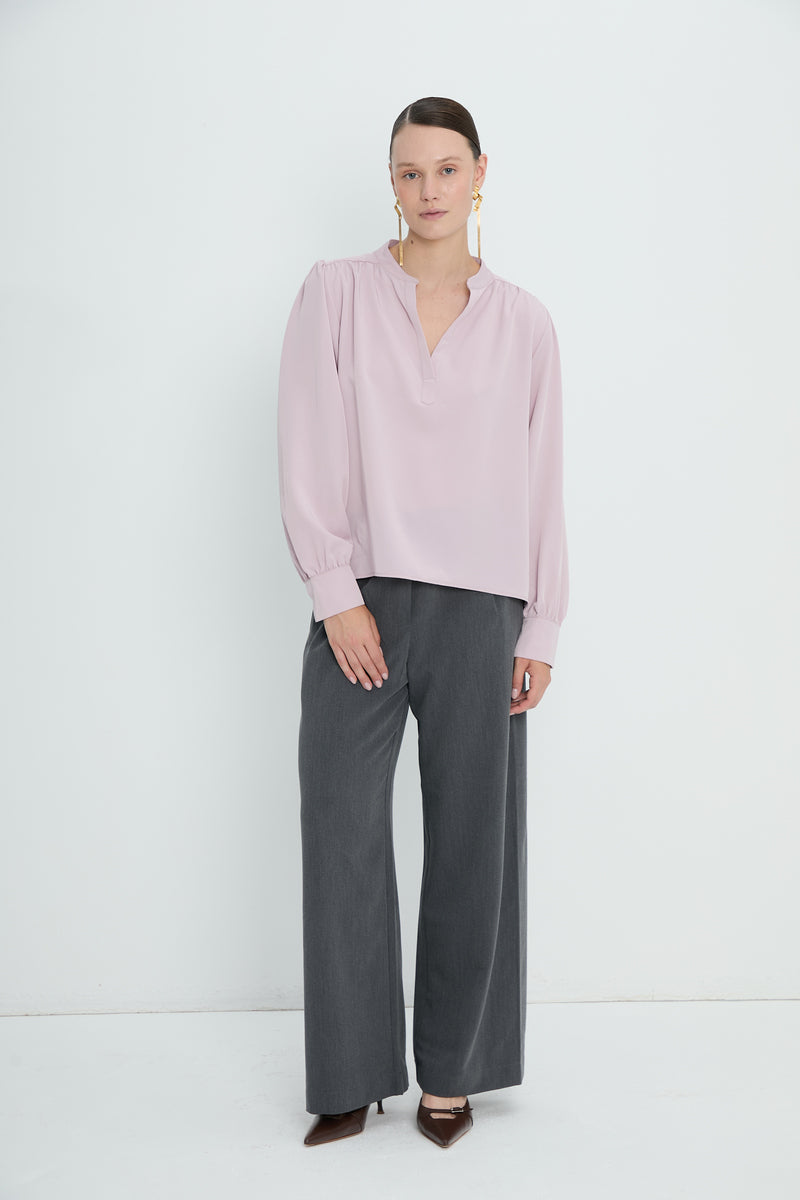 Top 8 V-Neck Blouse | Lilac