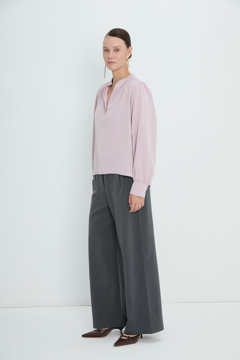 Top 8 V-Neck Blouse | Lilac