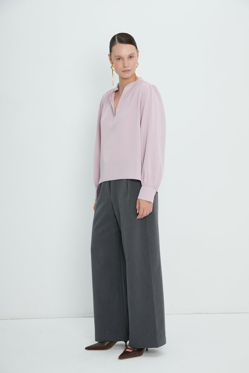 Top 8 V-Neck Blouse | Lilac