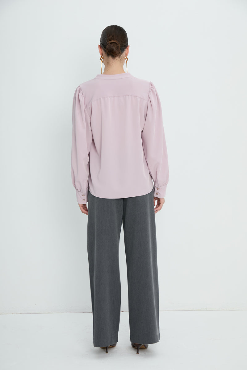 Top 8 V-Neck Blouse | Lilac